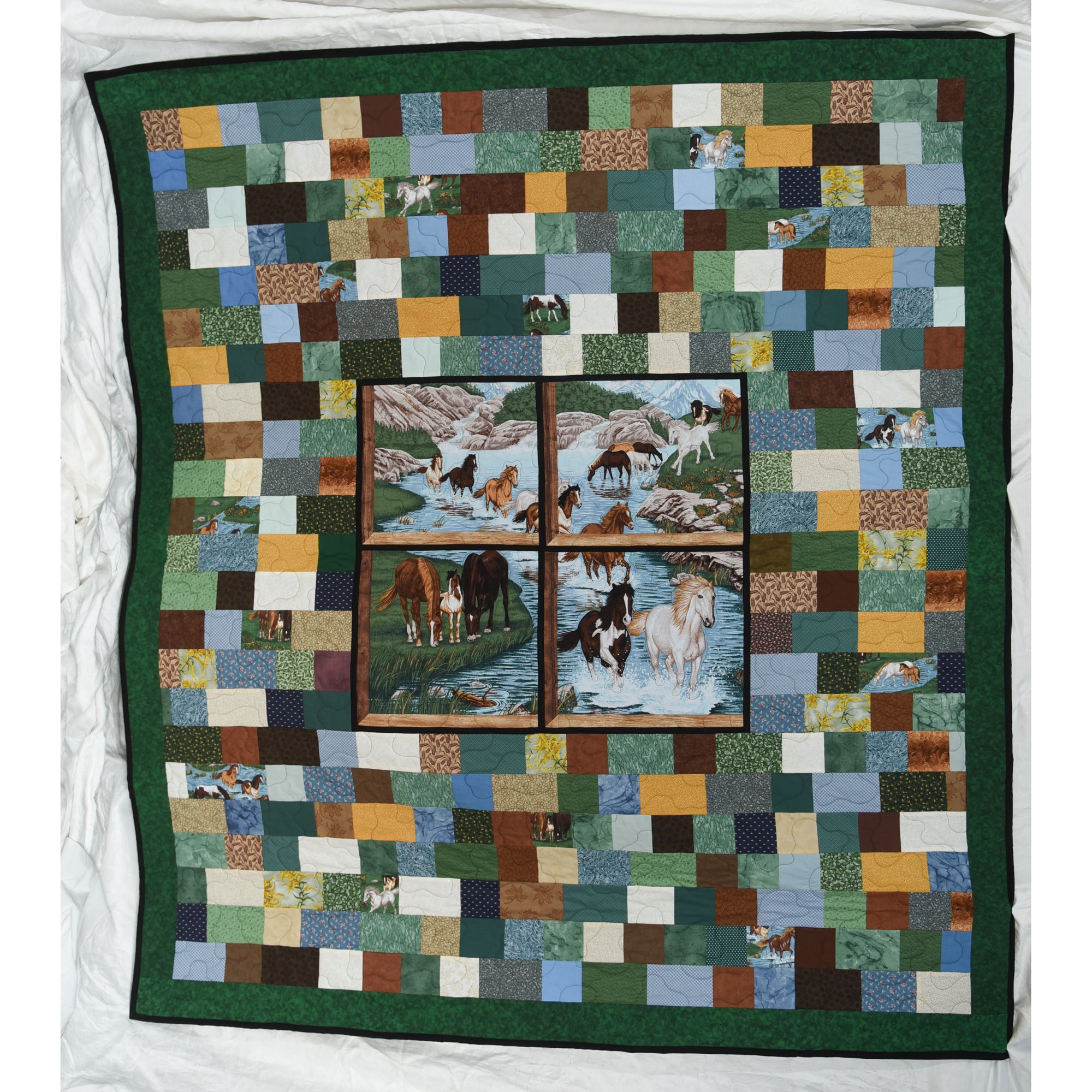 Wild Horses Bed Size Quilt