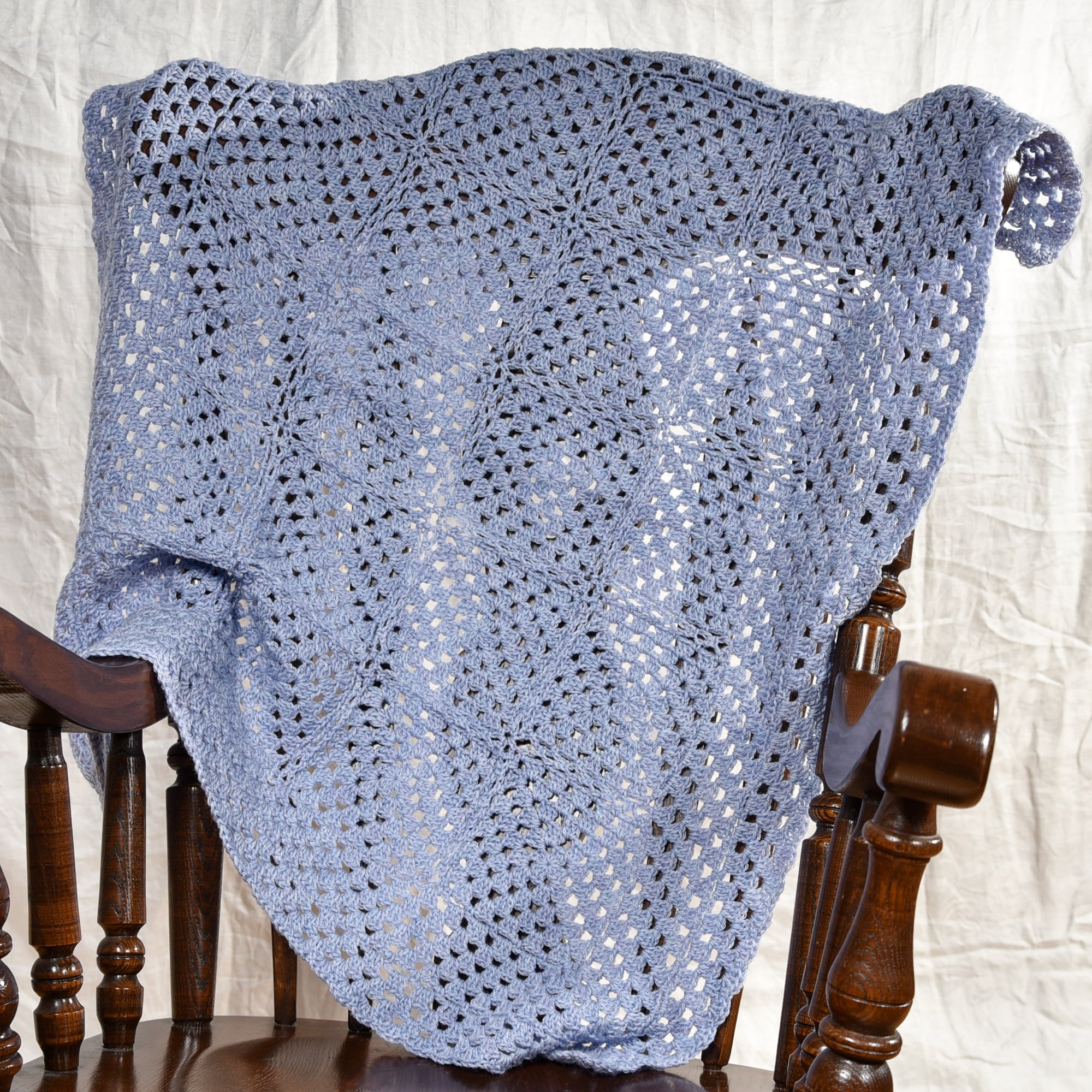 Lilac & Lace Granny Square Blanket