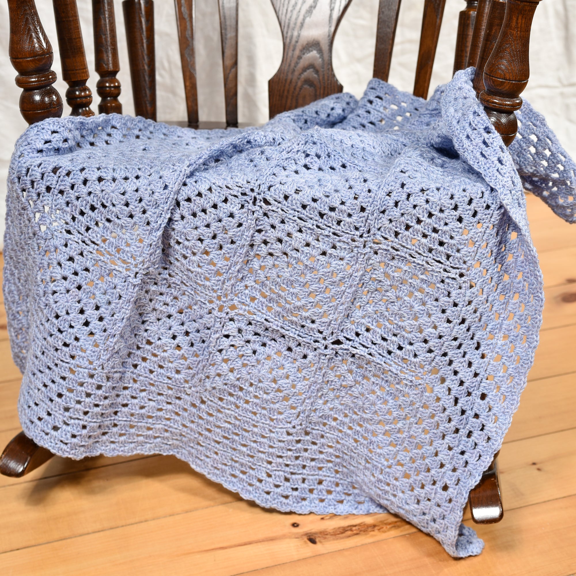 Lilac & Lace Granny Square Blanket