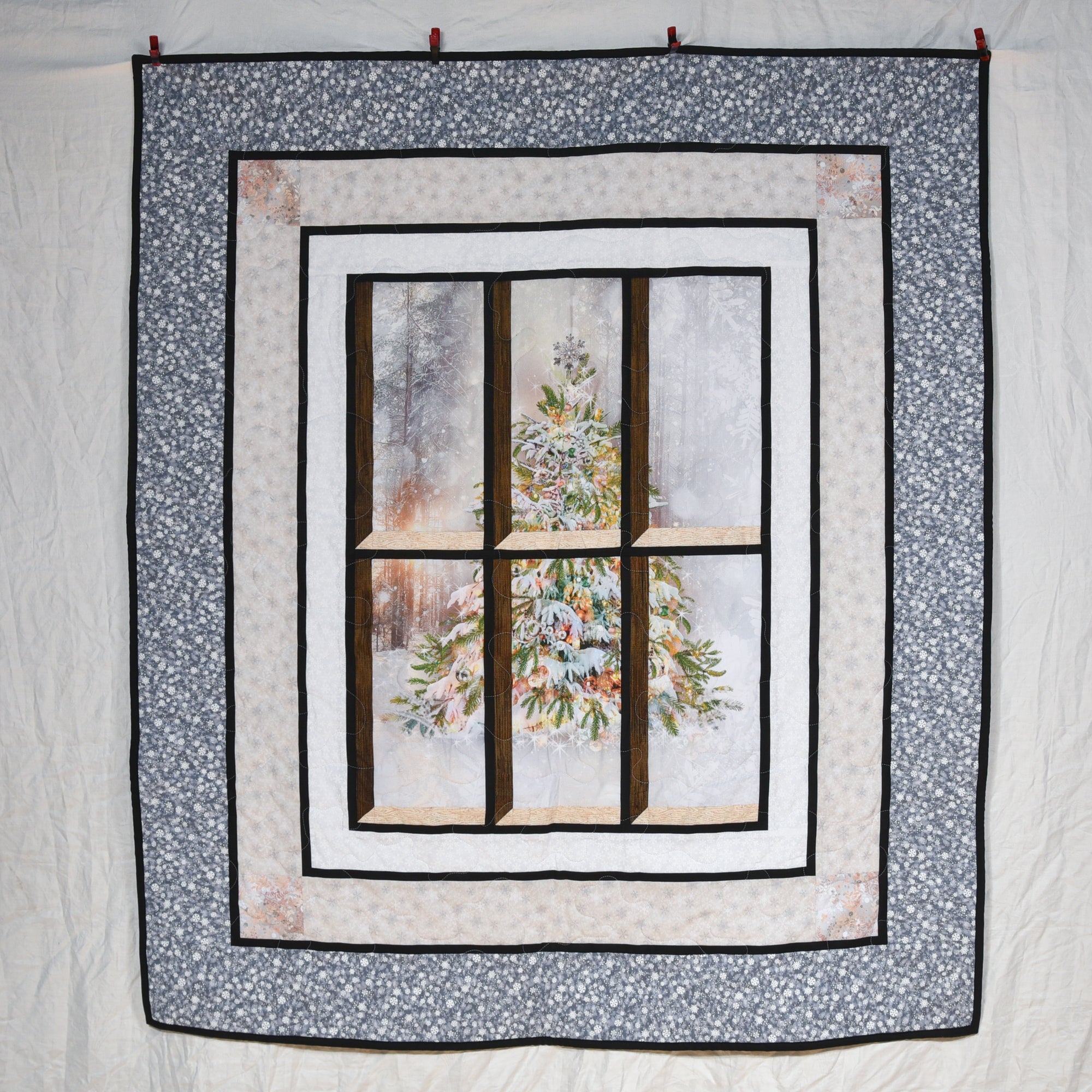 Peaceful and Serene Christmas Tree Quilt