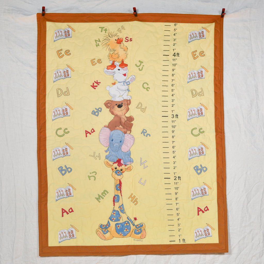 Adorable Quilted Child's Growth Chart