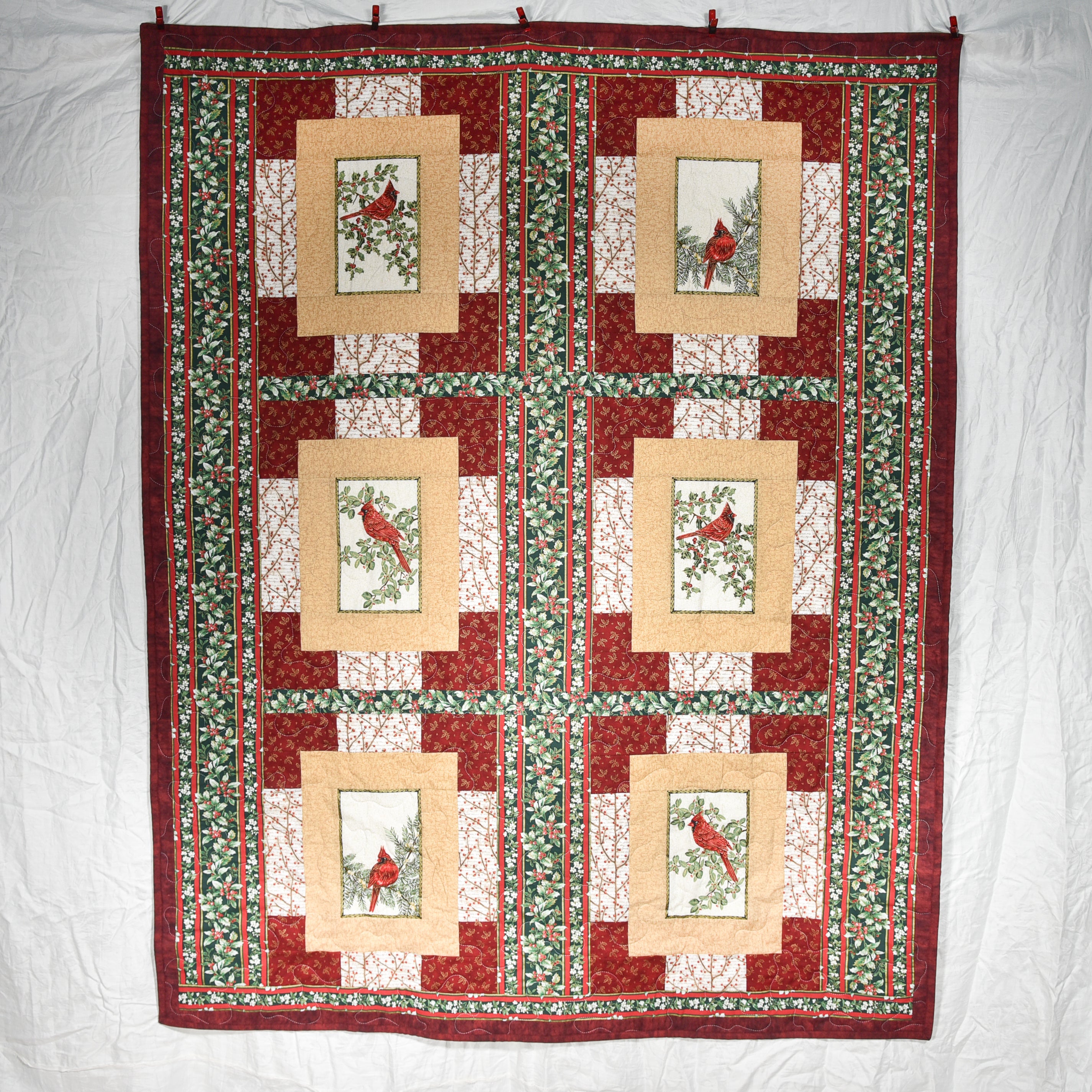 Cardinals On Display Quilt