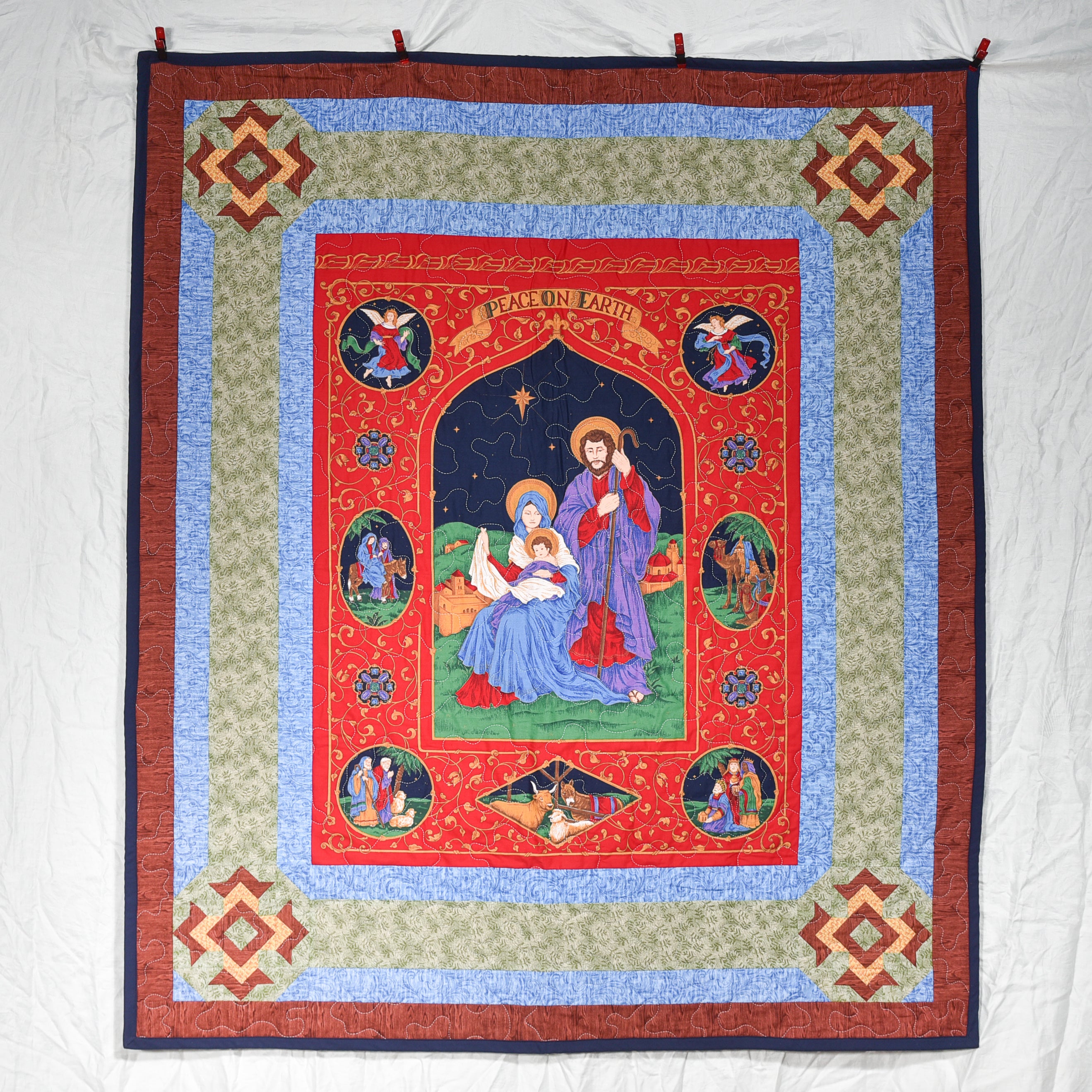 Peace On Earth Christmas Quilt