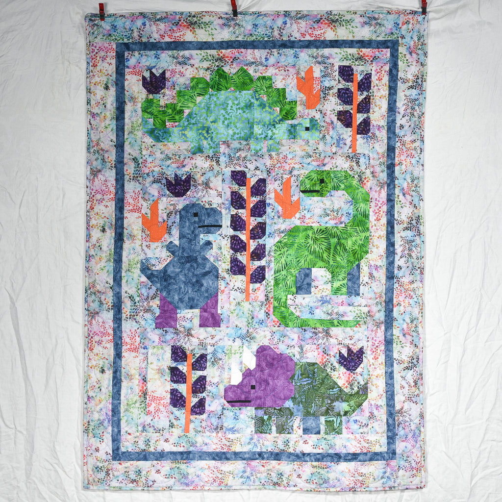 Happy Dinosaurs Patchwork Quilt