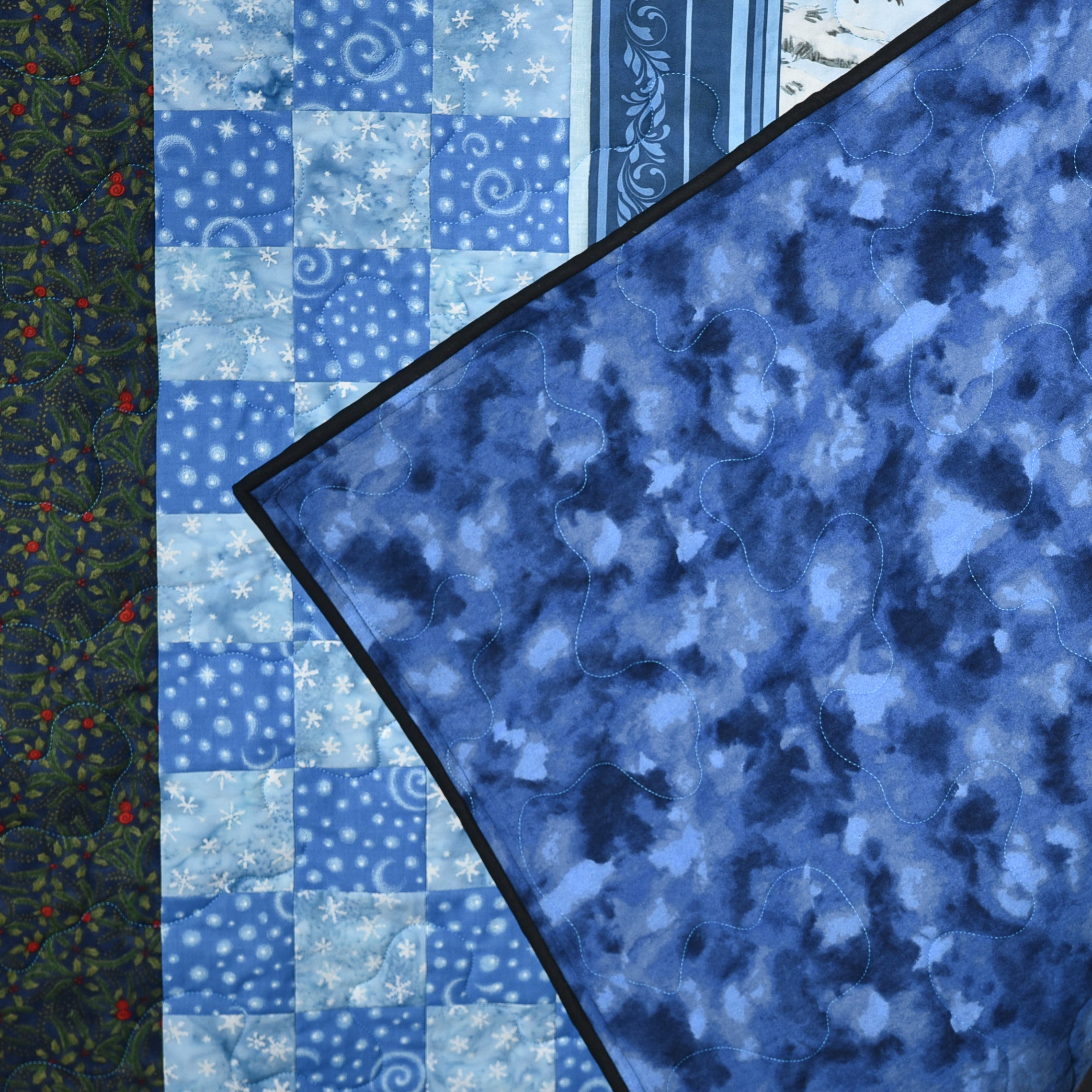 Nostalgic Santa Patchwork Quilt