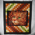 Falling Leaves Cat Quilt