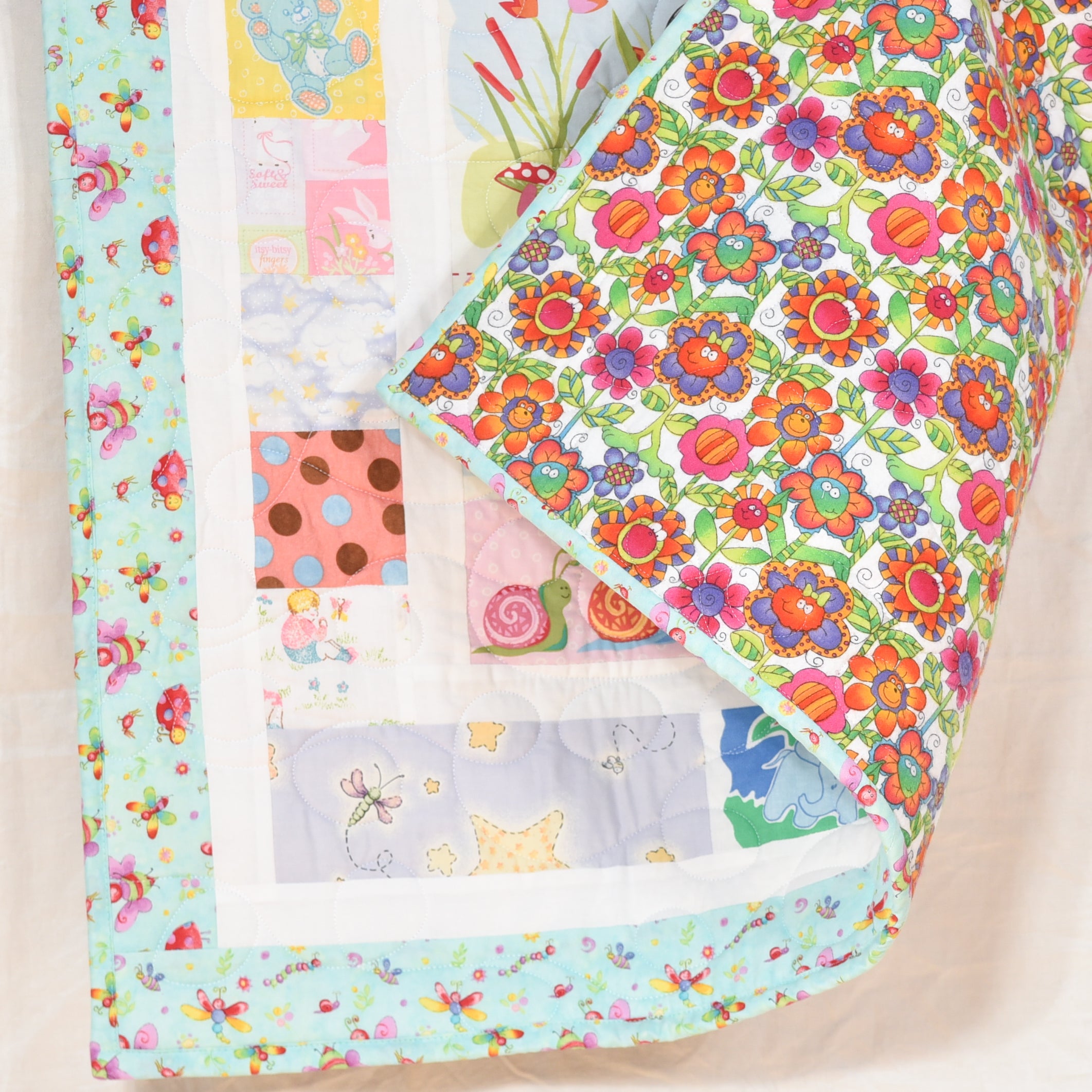 Frog, Butterflies and Friends Quilt