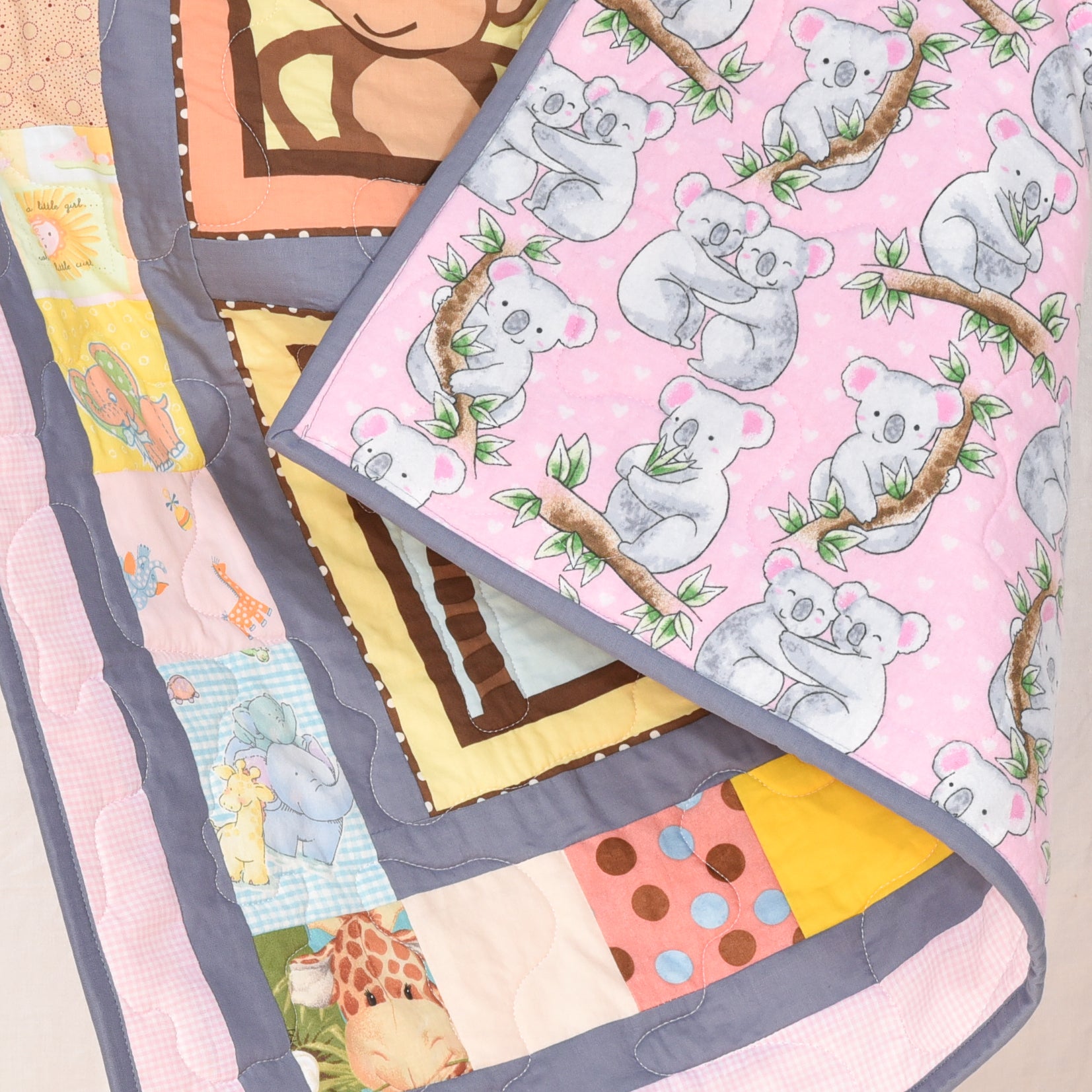 Whimsical Animals Baby Quilt