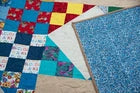 Crazy 9 Patch Star Bed Size Quilt