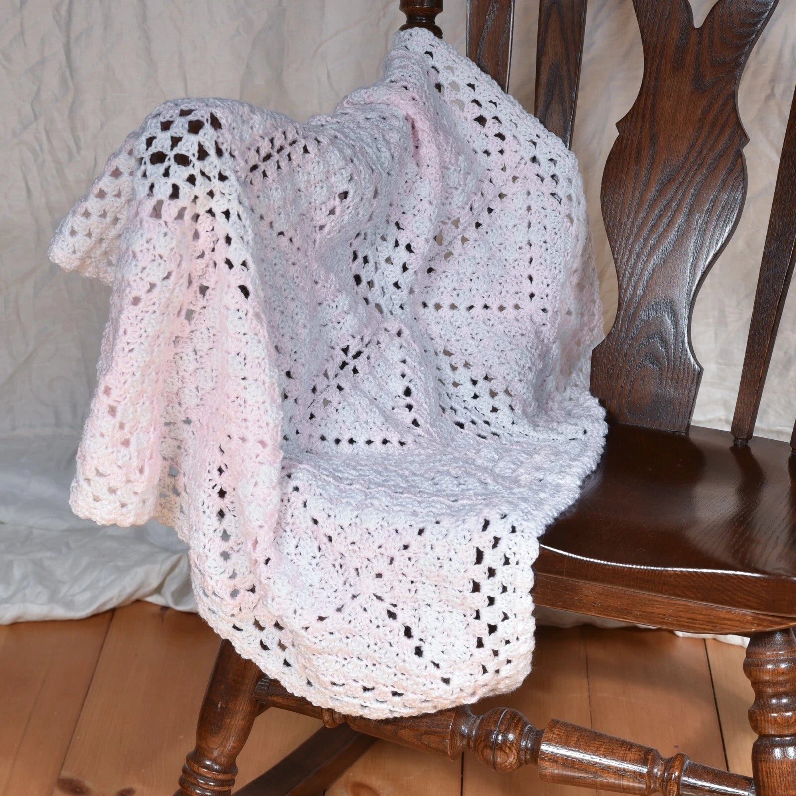 Pink for a Princess Granny Square Blanket