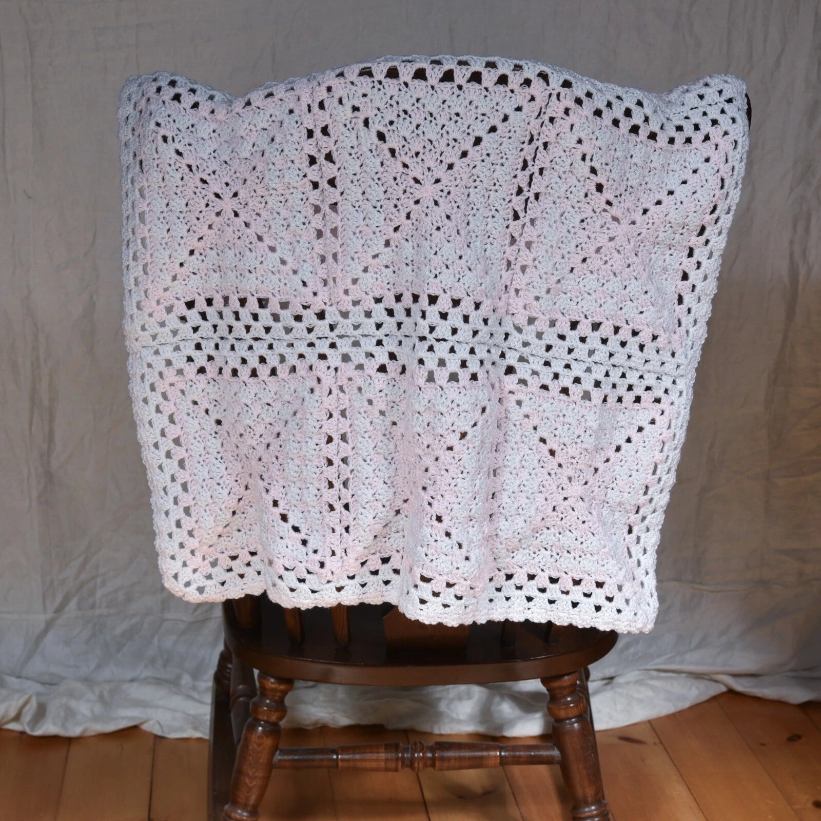 Pink for a Princess Granny Square Blanket
