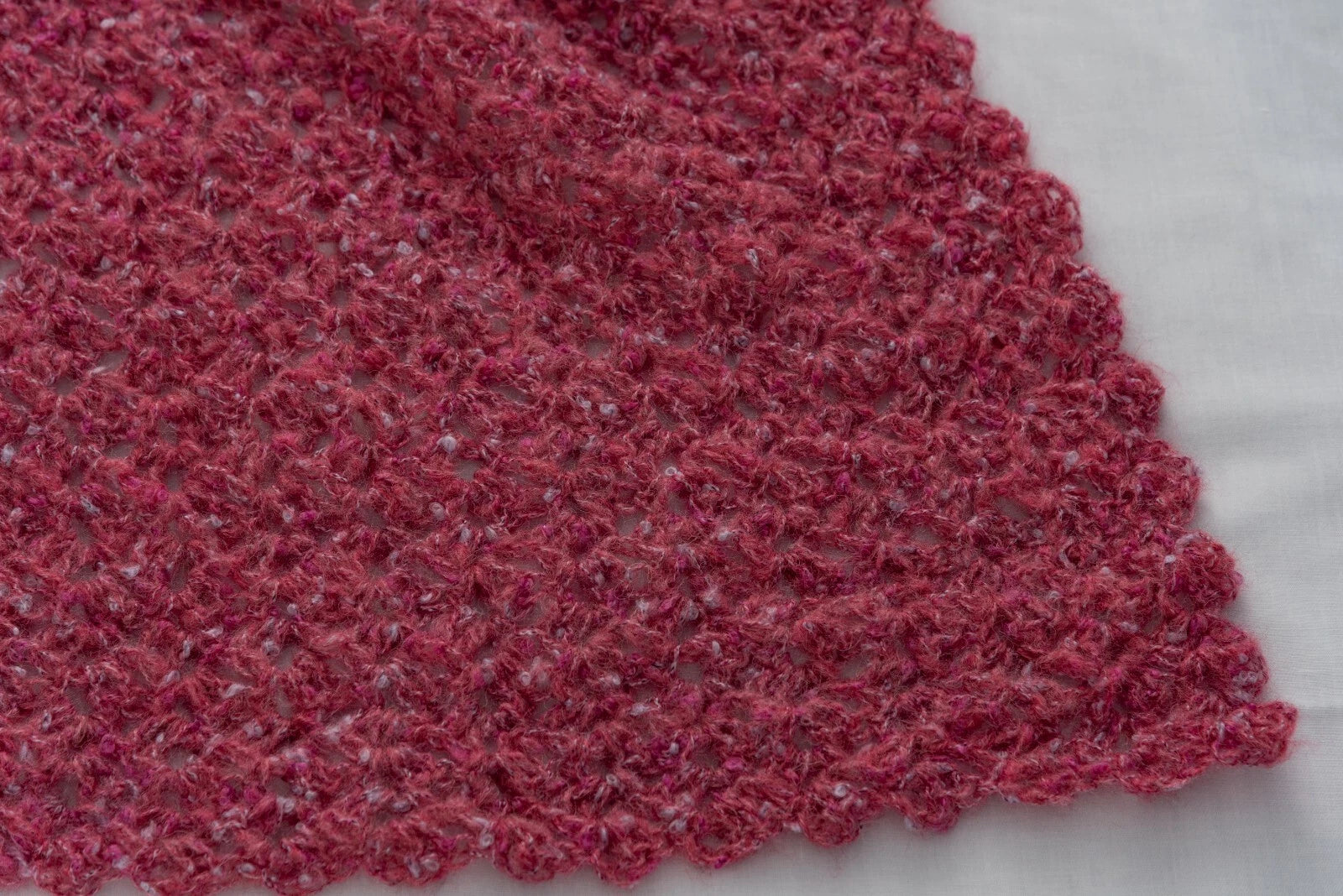 Mauvelous Pink Crochet Throw