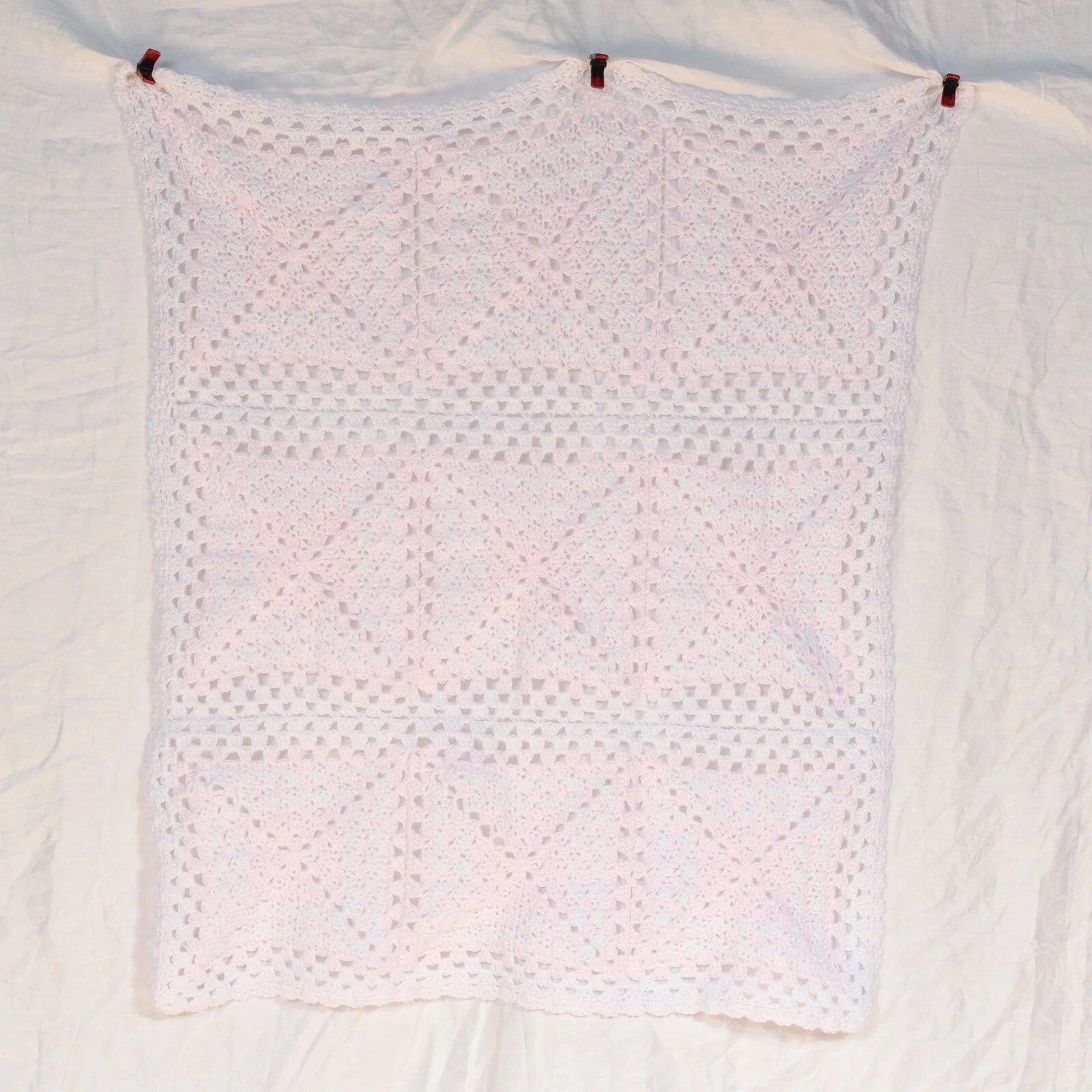 Pink for a Princess Granny Square Blanket