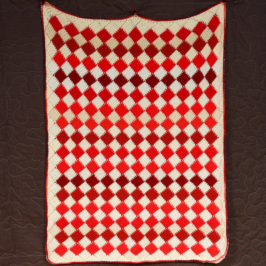 Cherries and Cream Crochet Throw