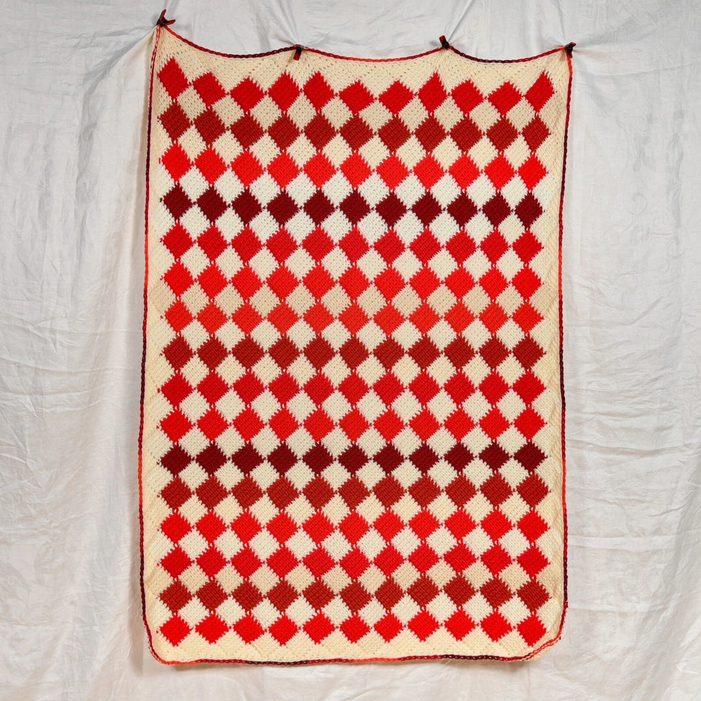 Cherries and Cream Crochet Throw