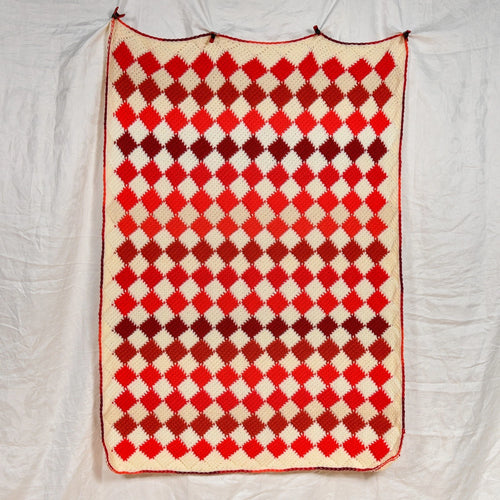 Cherries and Cream Crochet Throw