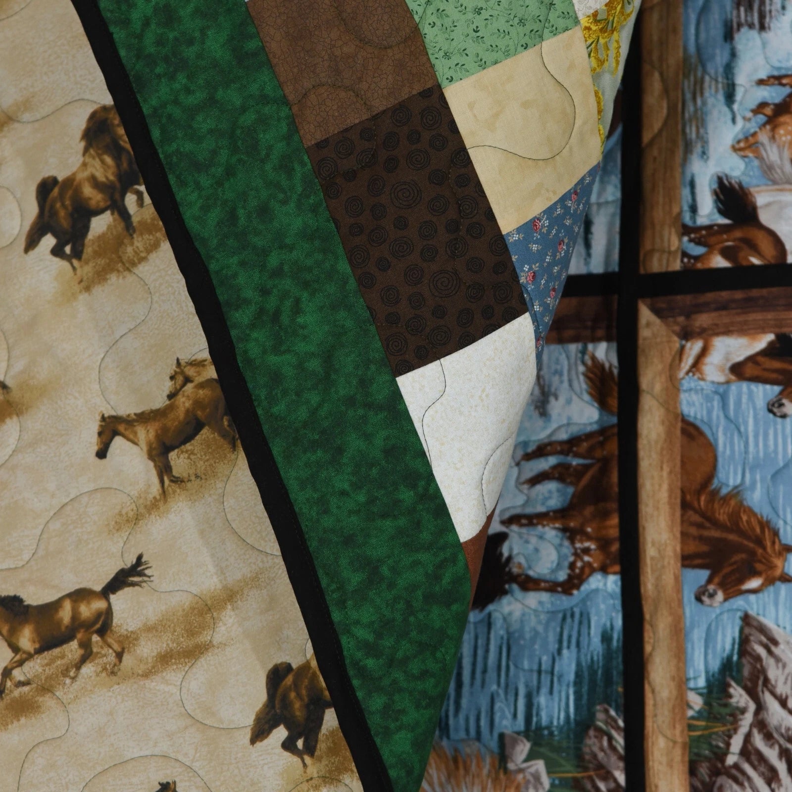 Wild Horses Bed Size Quilt