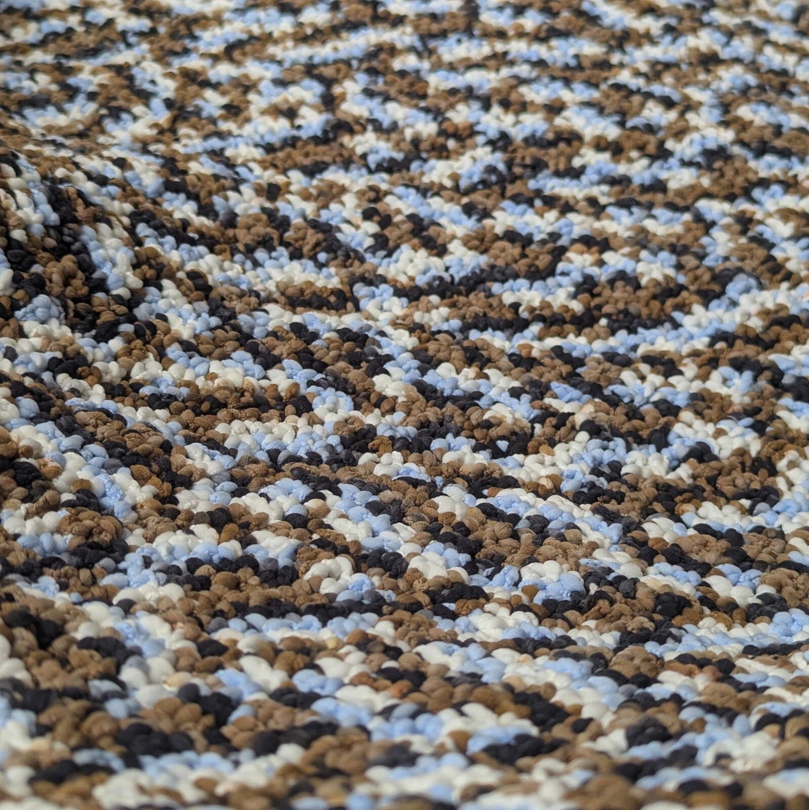 Pebbles in the Stream Crochet Blanket
