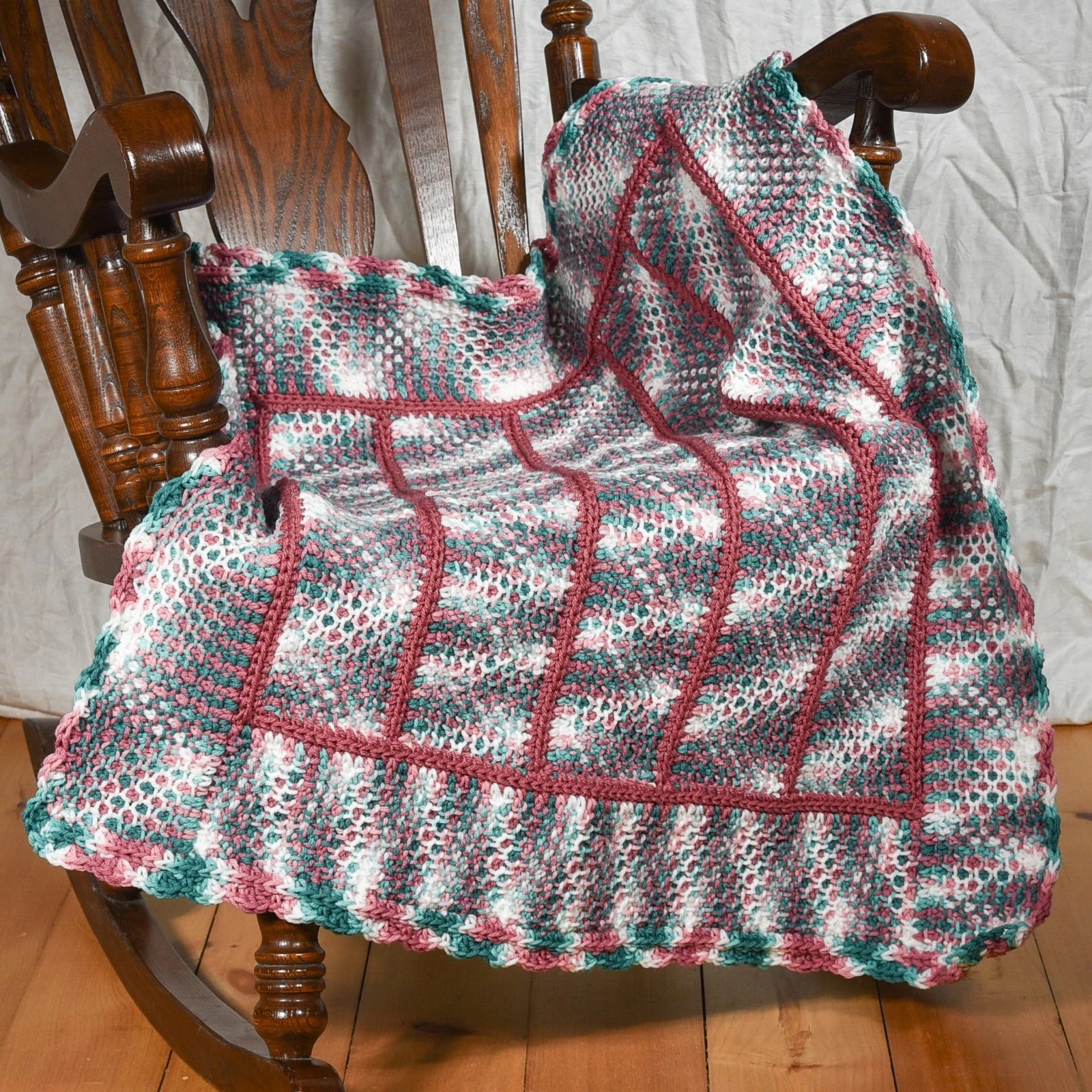 Winter Rose Garden Baby Blanket