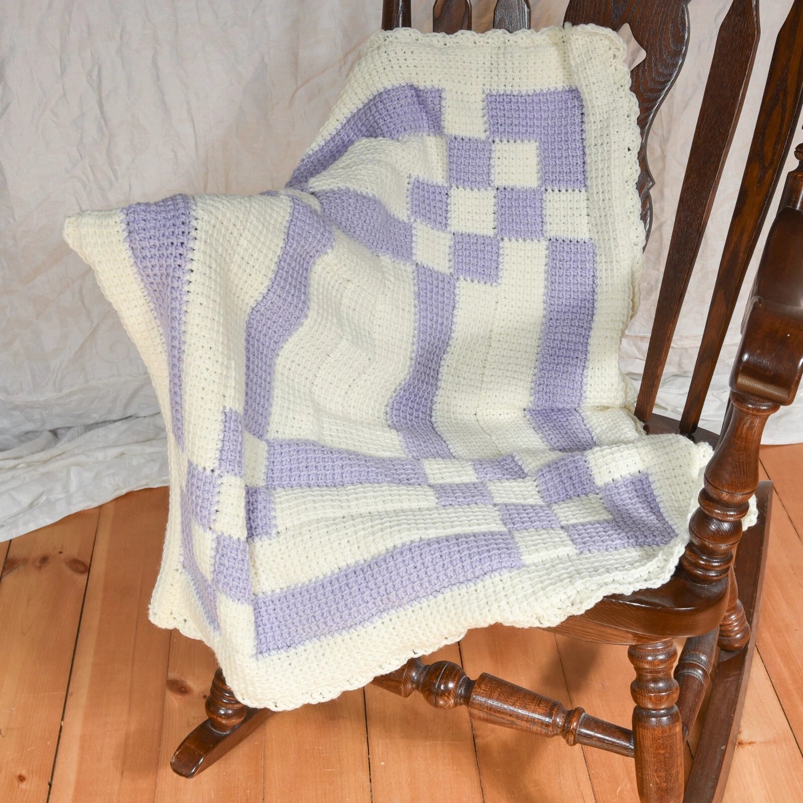 Lavender Love Crochet Blanket